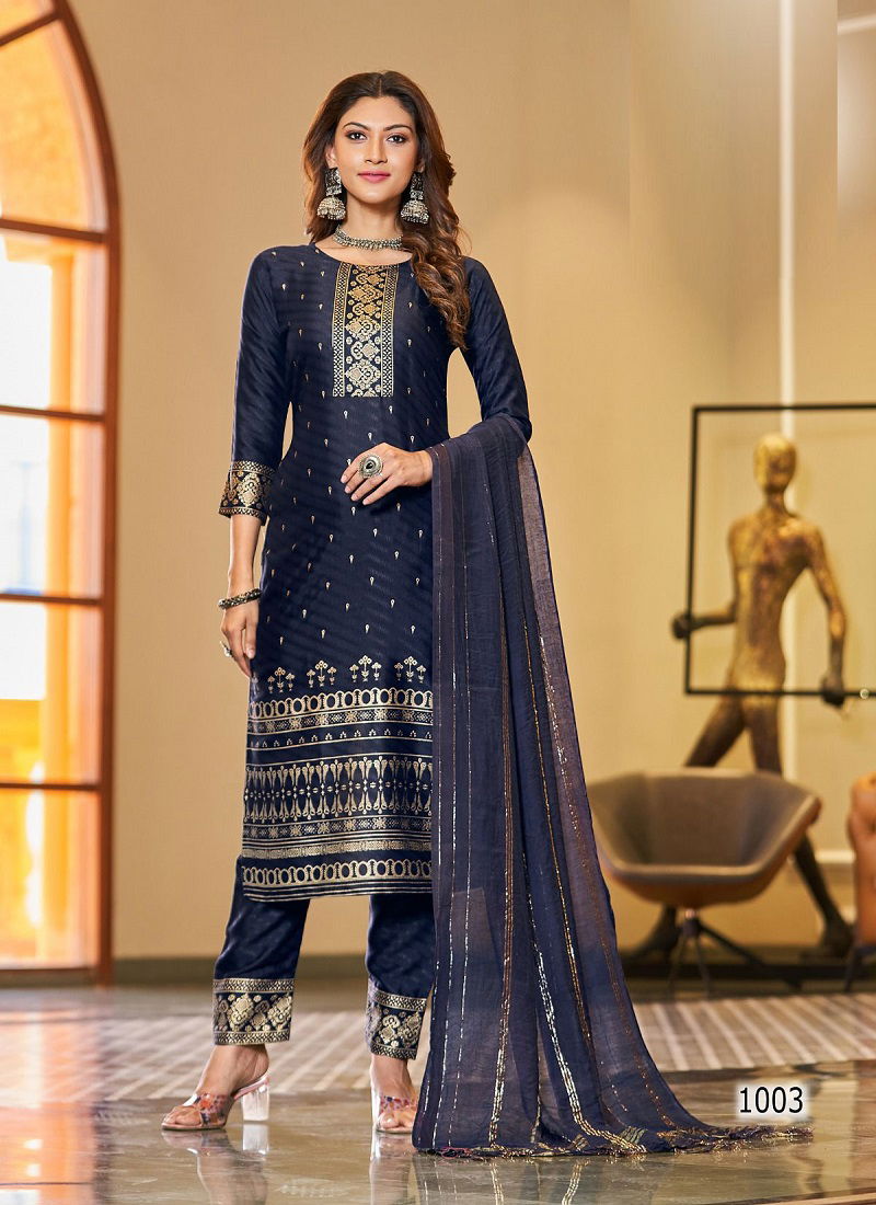 Jasmin By Blue Hills 1001-1006 Readymade Salwar Suits Catalog